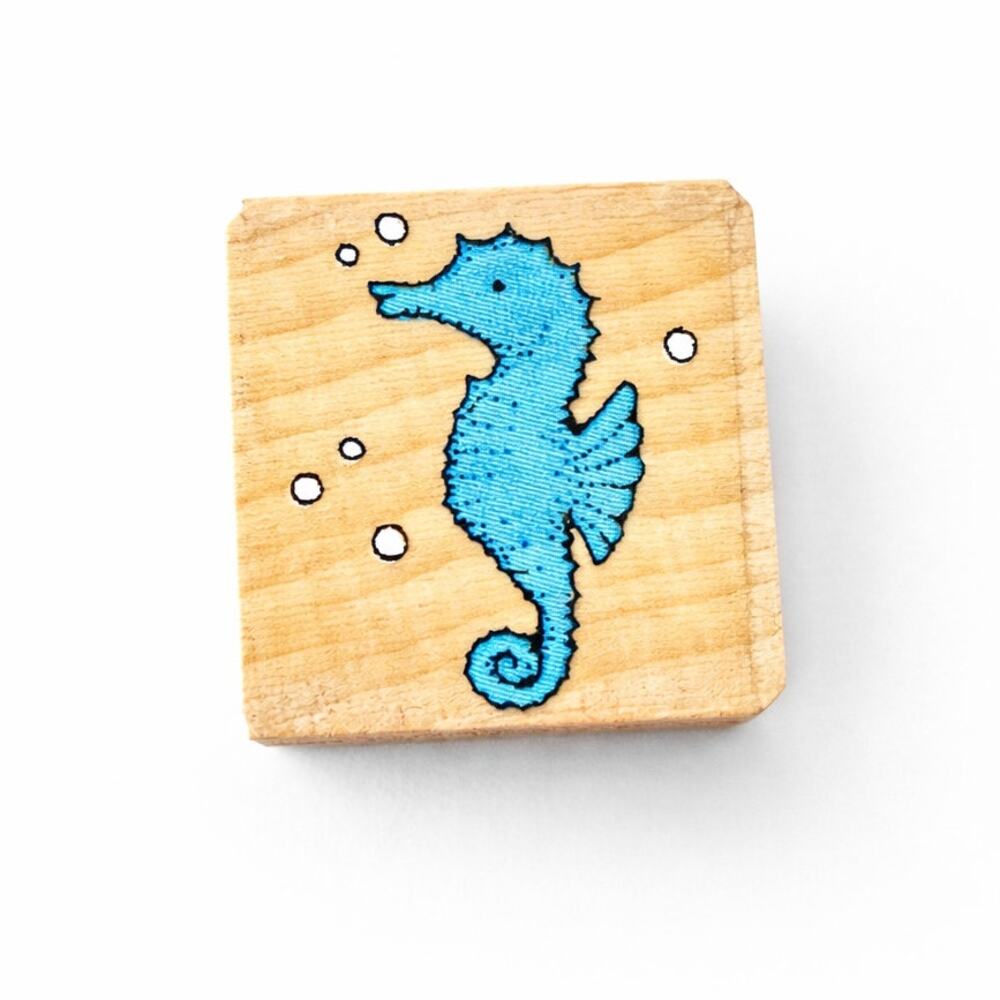Hero Arts Sea Horse Small Mini Rubber Stamp